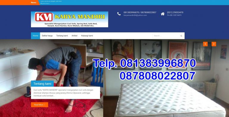 Web jasa cuci sofa jasacucisofajakarta.com