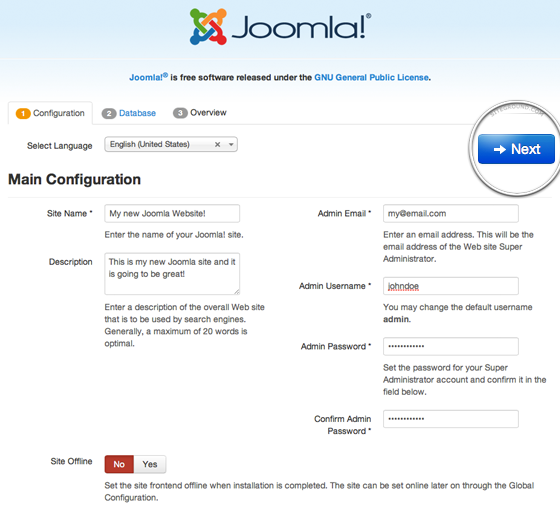 install joomla